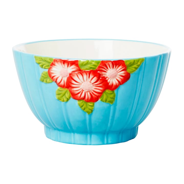 라이스 엠보스 플라워 세라믹 보울 Ø14.5 cm - Mint - RICE | 라이스