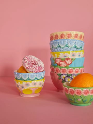 라이스 엠보스 플라워 세라믹 보울 14.5 cm - Mint - RICE | 라이스