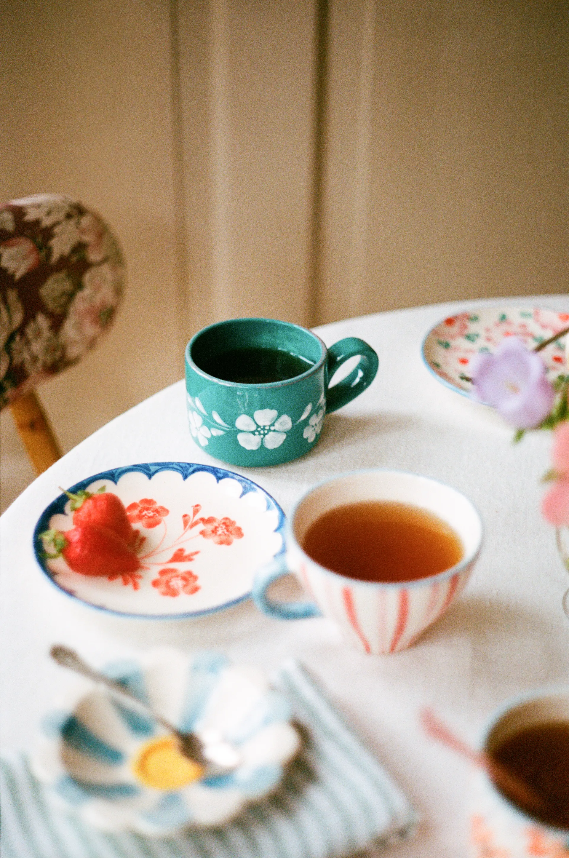 라이스 세라믹 접시 Ø15 cm, Vintage Flower RICE | 라이스