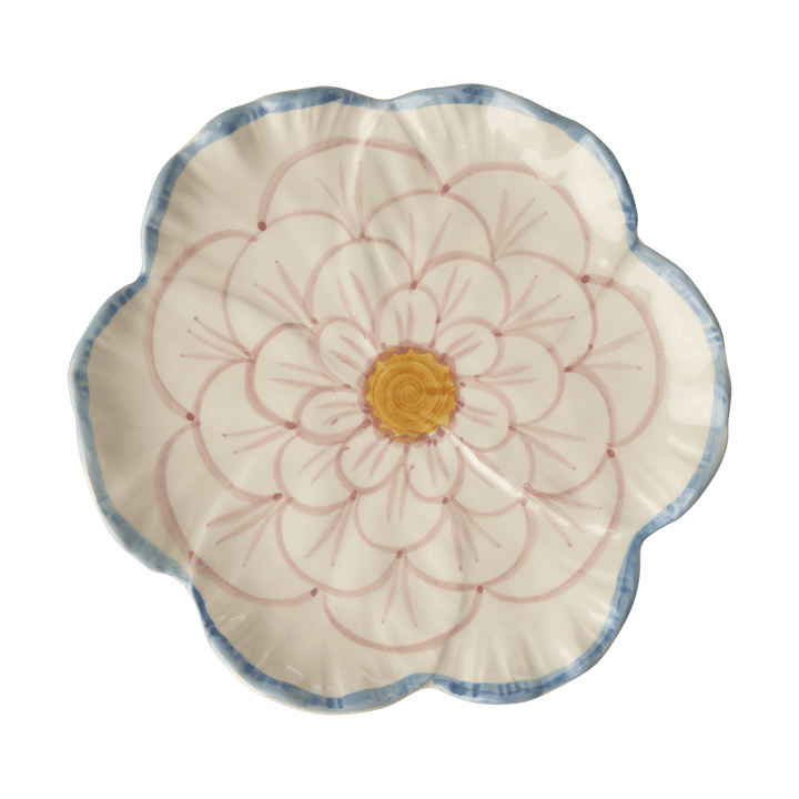 라이스 플라워 접시 Ø19.5 cm - Blue border - RICE | 라이스