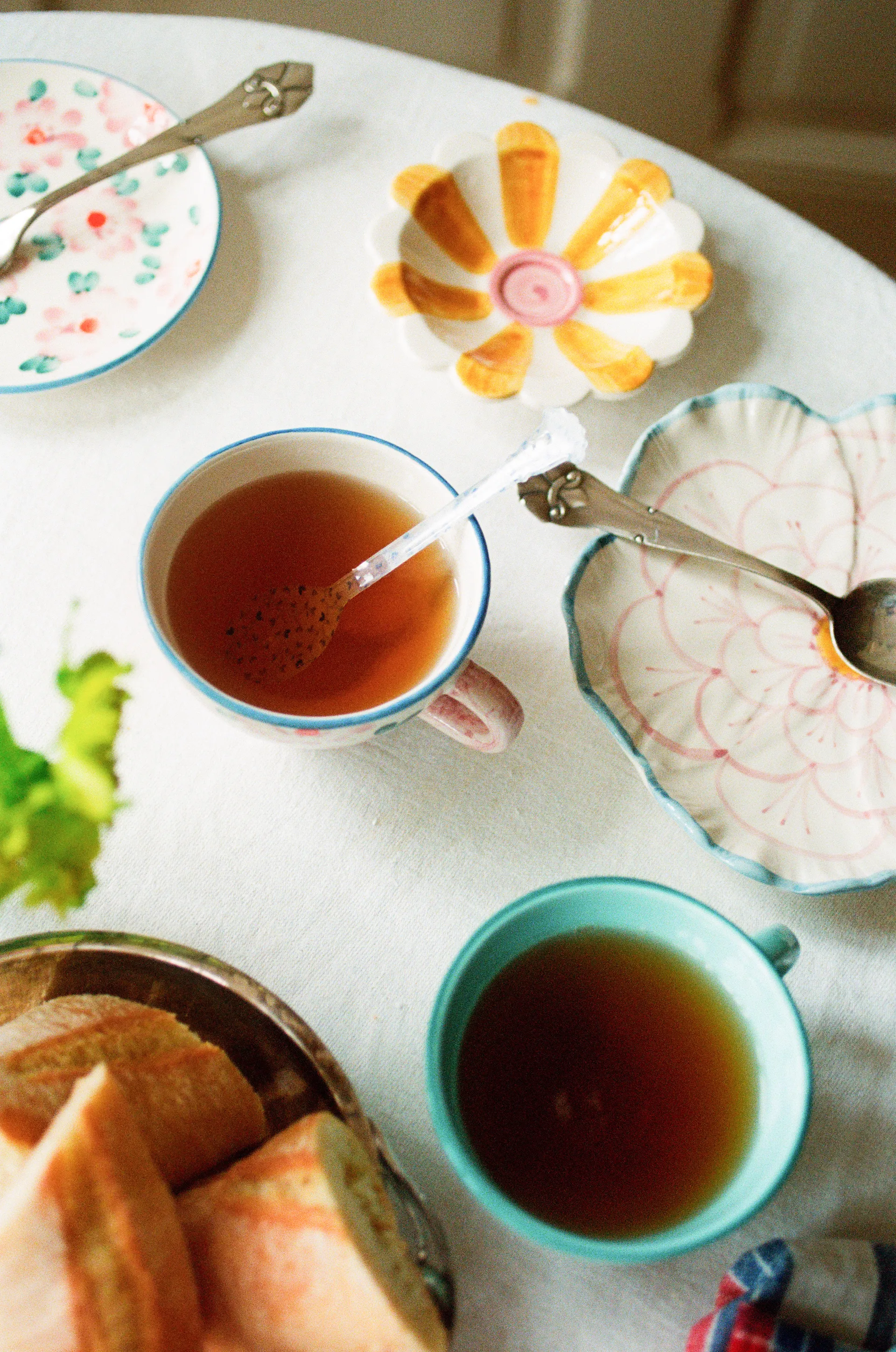 라이스 플라워 접시 Ø19.5 cm, Blue border RICE | 라이스