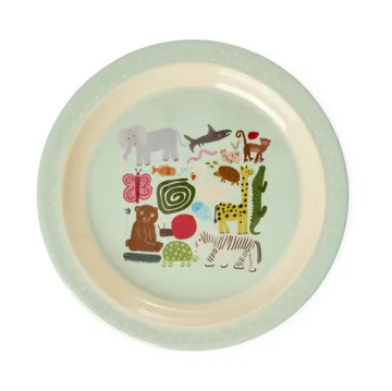 라이스 와일드 라이프 런천 접시 Ø22 cm - Mint - RICE | 라이스