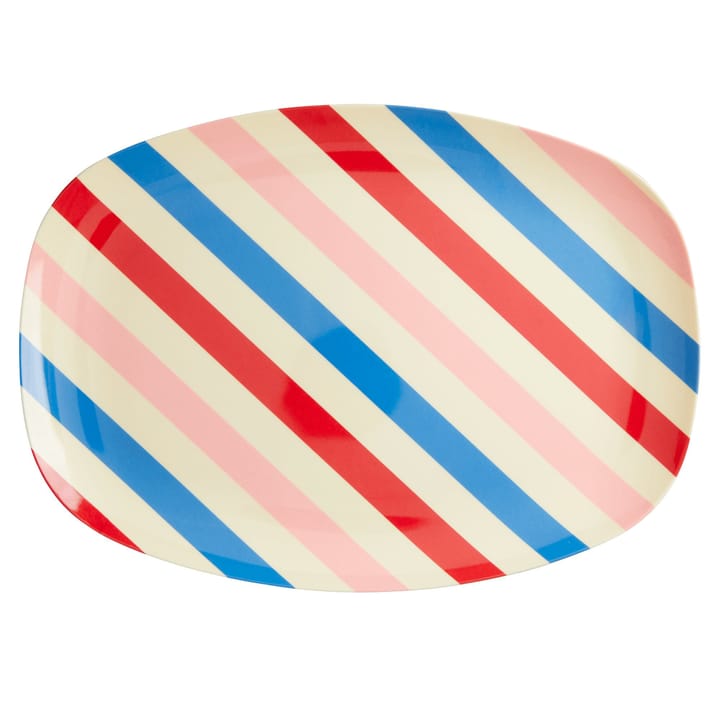 라이스 멜라민 접시 22x30 cm - Candy stripes - RICE | 라이스