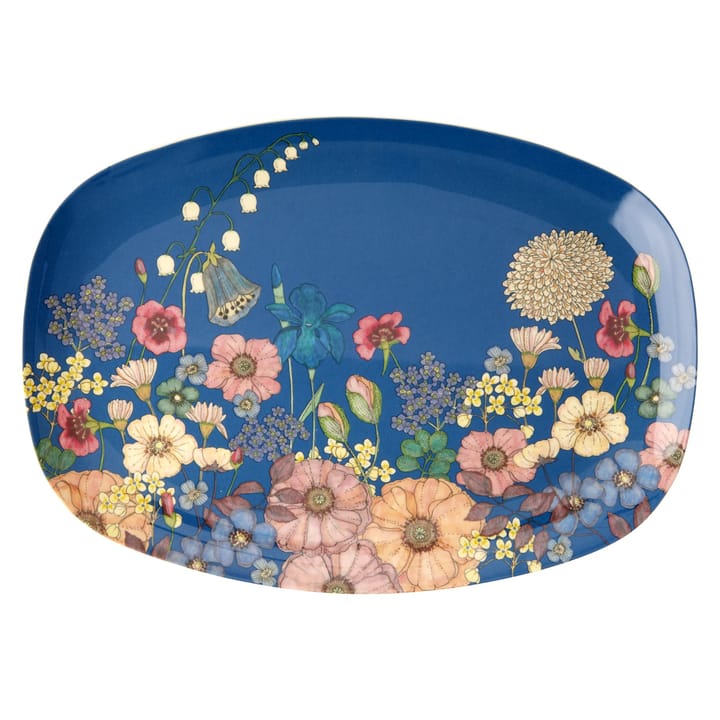 라이스 멜라민 접시 22x30 cm - Flower collage - RICE | 라이스