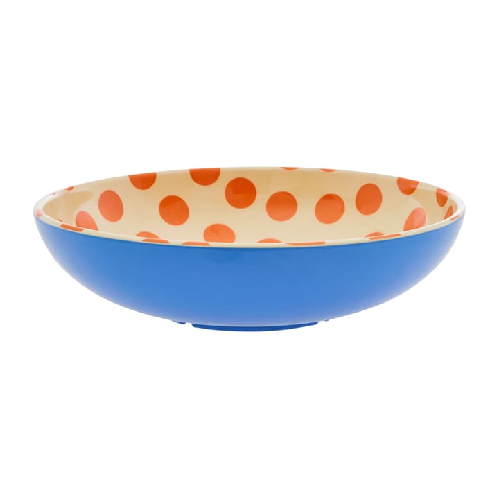 샐러드 보울 멜라민 29.9 cm - Orange dots-blue - RICE | 라이스