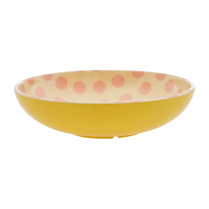 샐러드 보울 멜라민 29.9 cm - Pink dots-yellow - RICE | 라이스