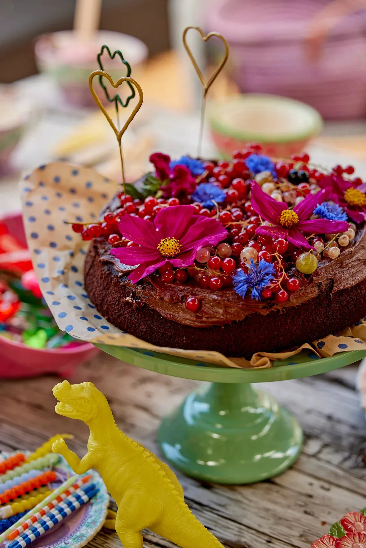 케이크 접시 30 cm, Dots-green RICE | 라이스