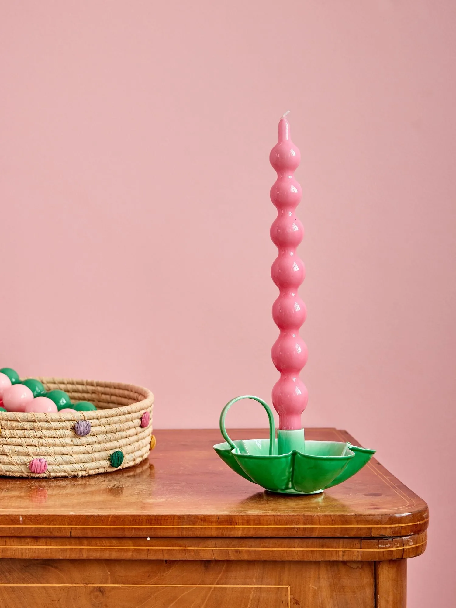 라이스 캔들 30.2 cm 2개 세트, Pink RICE | 라이스