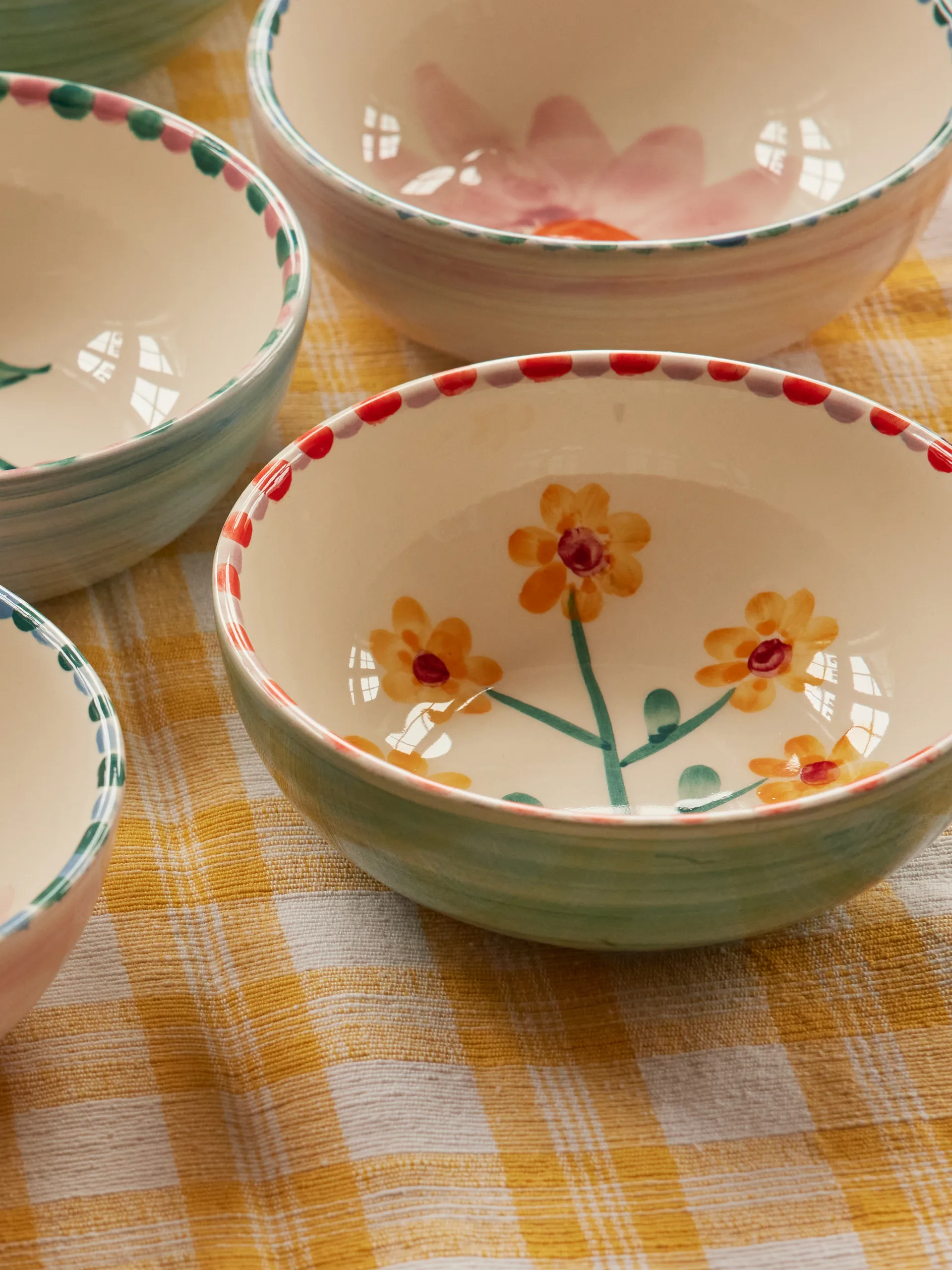 라이스 세라믹 보울 35 cl, Yellow Flower-jade RICE | 라이스