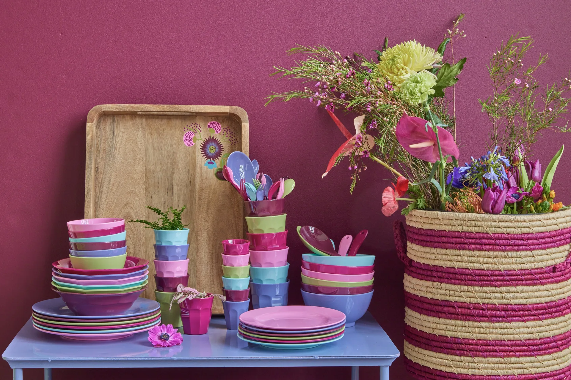 라이스 멜라민 케이크 포크 6개 세트, Multi RICE | 라이스