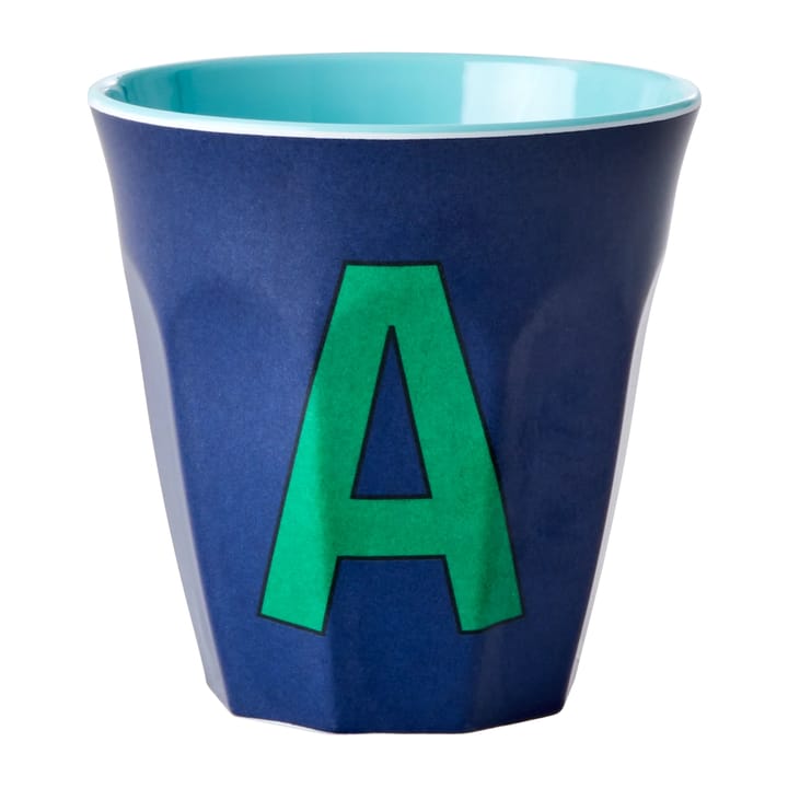 멜라민 컵 미듐 레터 -  A 30 cl - Dark blue - RICE | 라이스