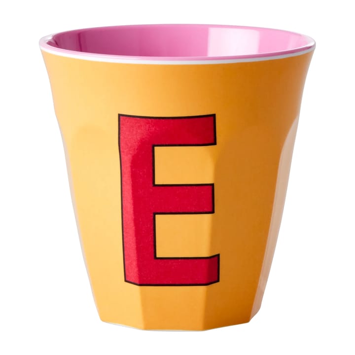 멜라민 컵 미듐 레터 -  E 30 cl - Apricot - RICE | 라이스