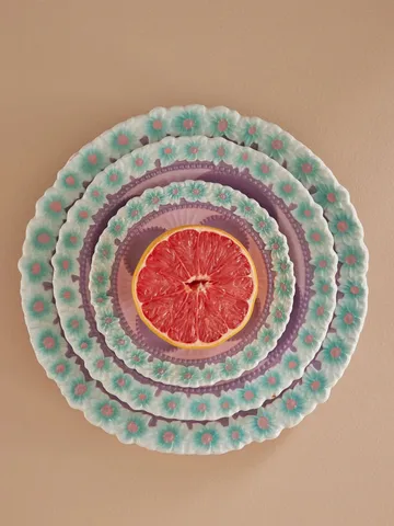 Embossed 플라워 스몰 접시 15 cm - Lavender - RICE | 라이스