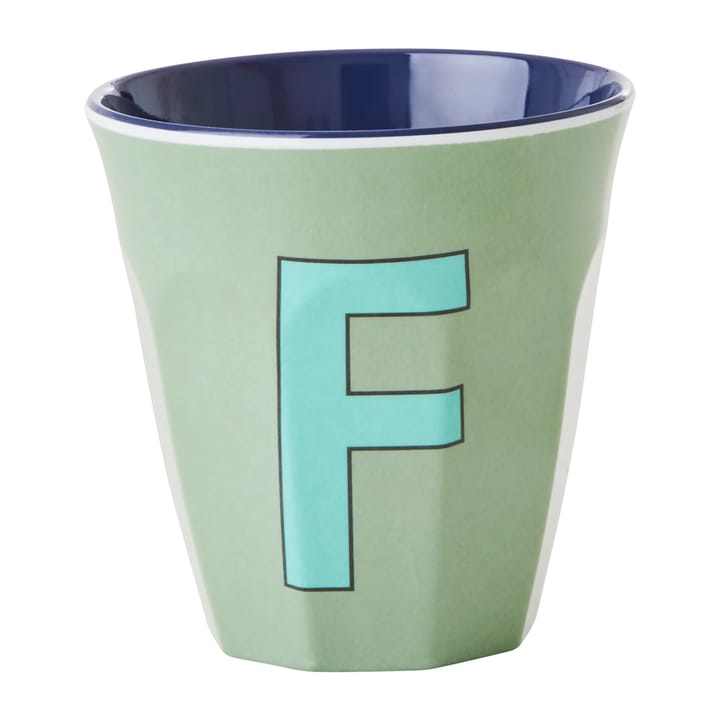 멜라민 컵 미듐 레터 -  F 30 cl - Khaki - RICE | 라이스