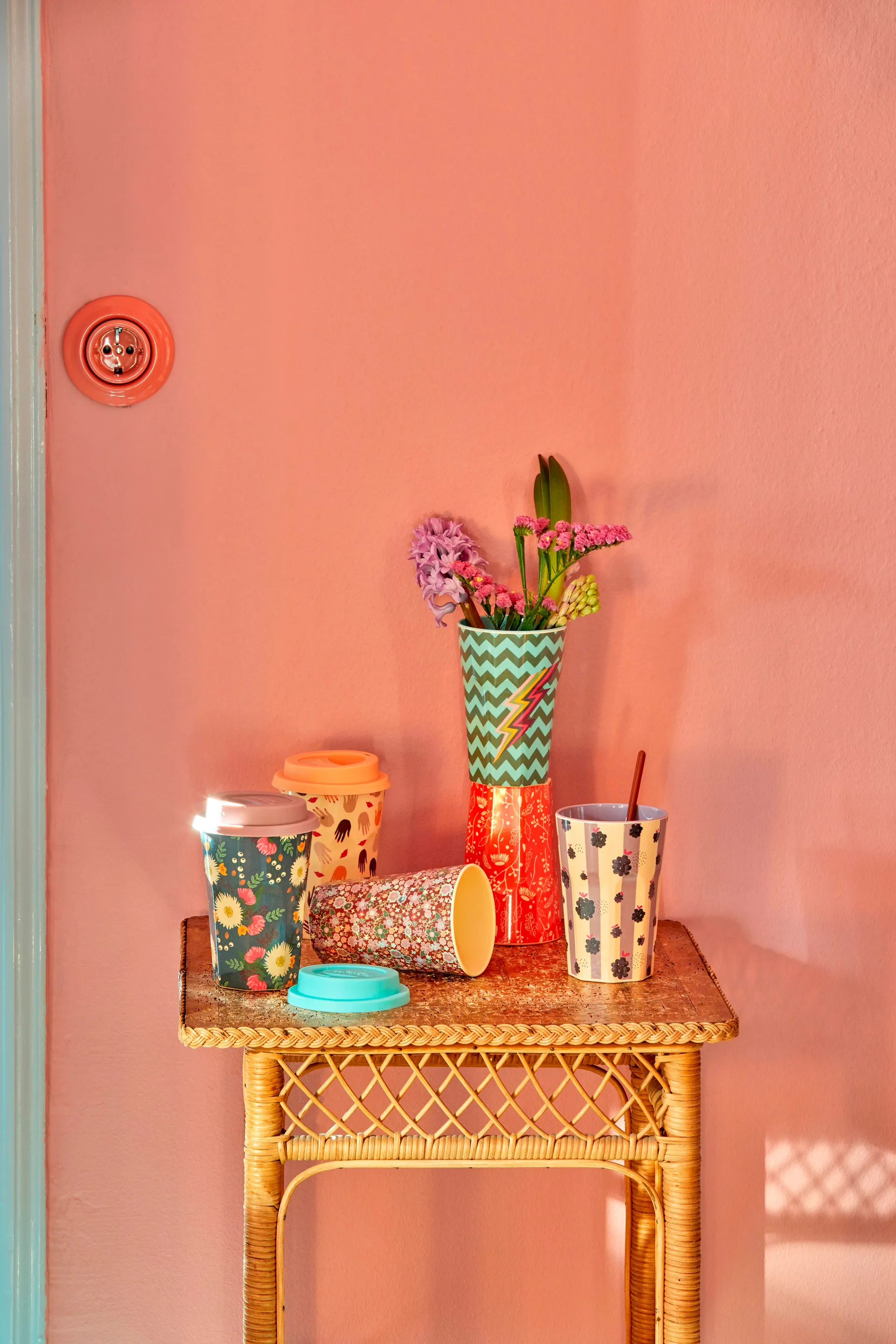 라이스 멜라민 머그 하이, Fall flower RICE | 라이스