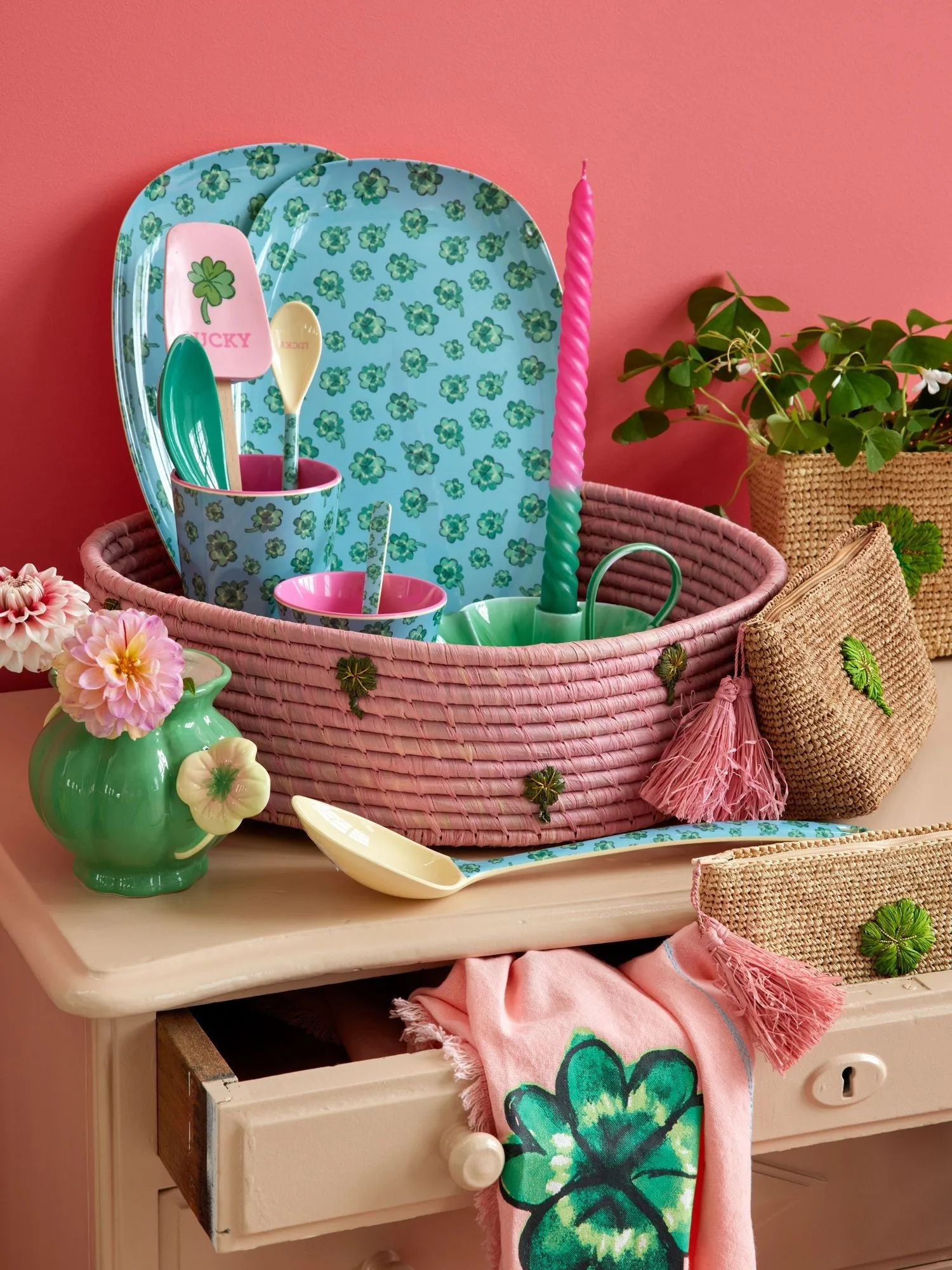 라이스 멜라민 보울 스몰, Good Luck RICE | 라이스