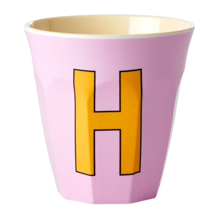 멜라민 컵 미듐 레터 -  H 30 cl - Pink - RICE | 라이스