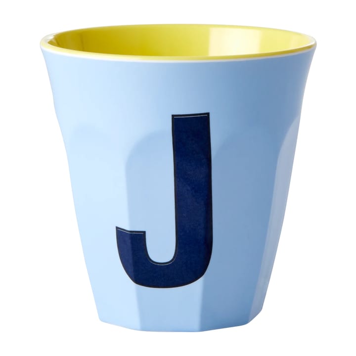 멜라민 컵 미듐 레터 -  J 30 cl - Soft blue - RICE | 라이스