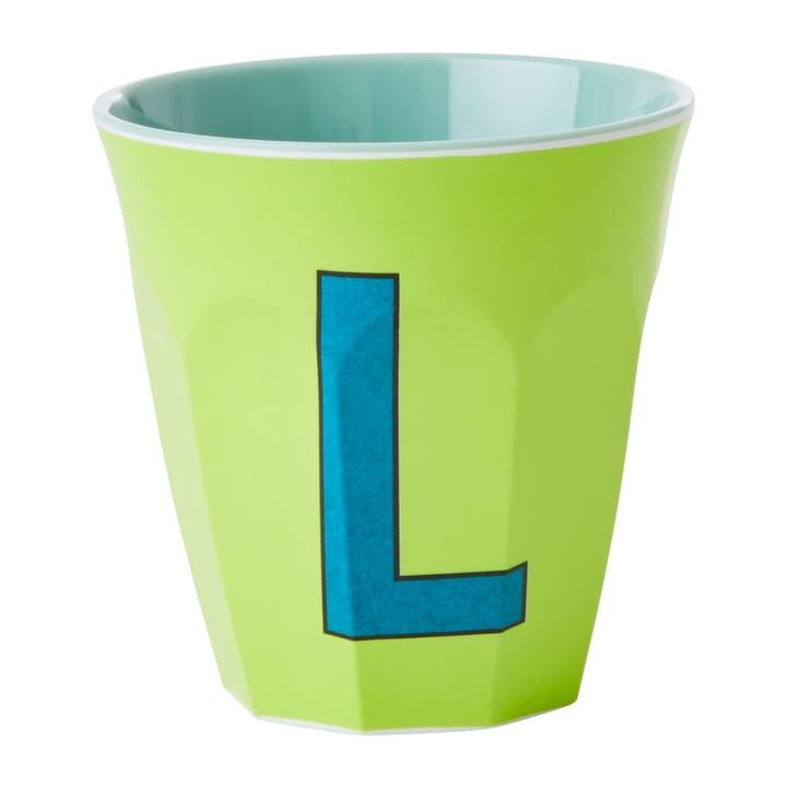 멜라민 컵 미듐 레터 -  L 30 cl - Lime green - RICE | 라이스