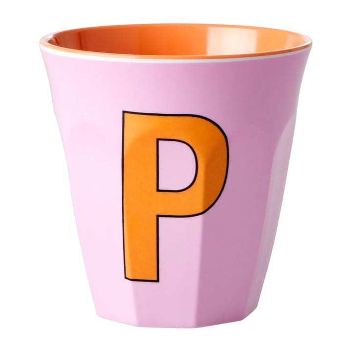 멜라민 컵 미듐 레터 -  P 30 cl - Pink - RICE | 라이스
