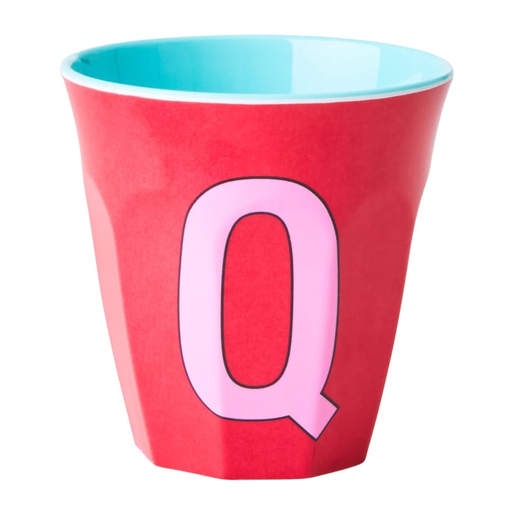 멜라민 컵 미듐 레터 -  Q 30 cl - Pink - RICE | 라이스