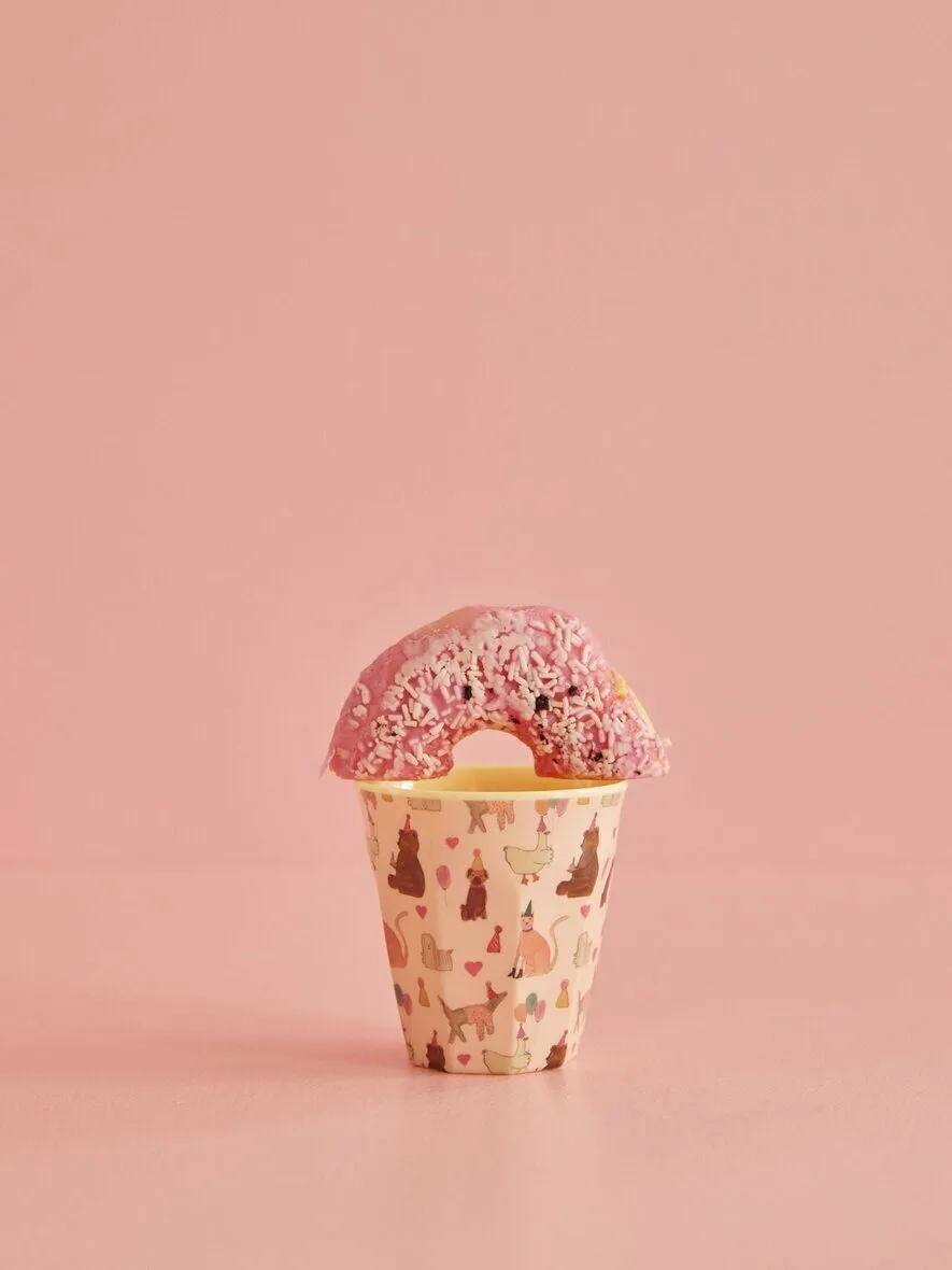 Rice 멜라민 컵 스몰 20 cl, Animal print-lavender RICE | 라이스