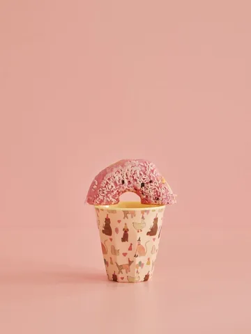 Rice 멜라민 컵 스몰 20 cl - Animal print-lavender - RICE | 라이스