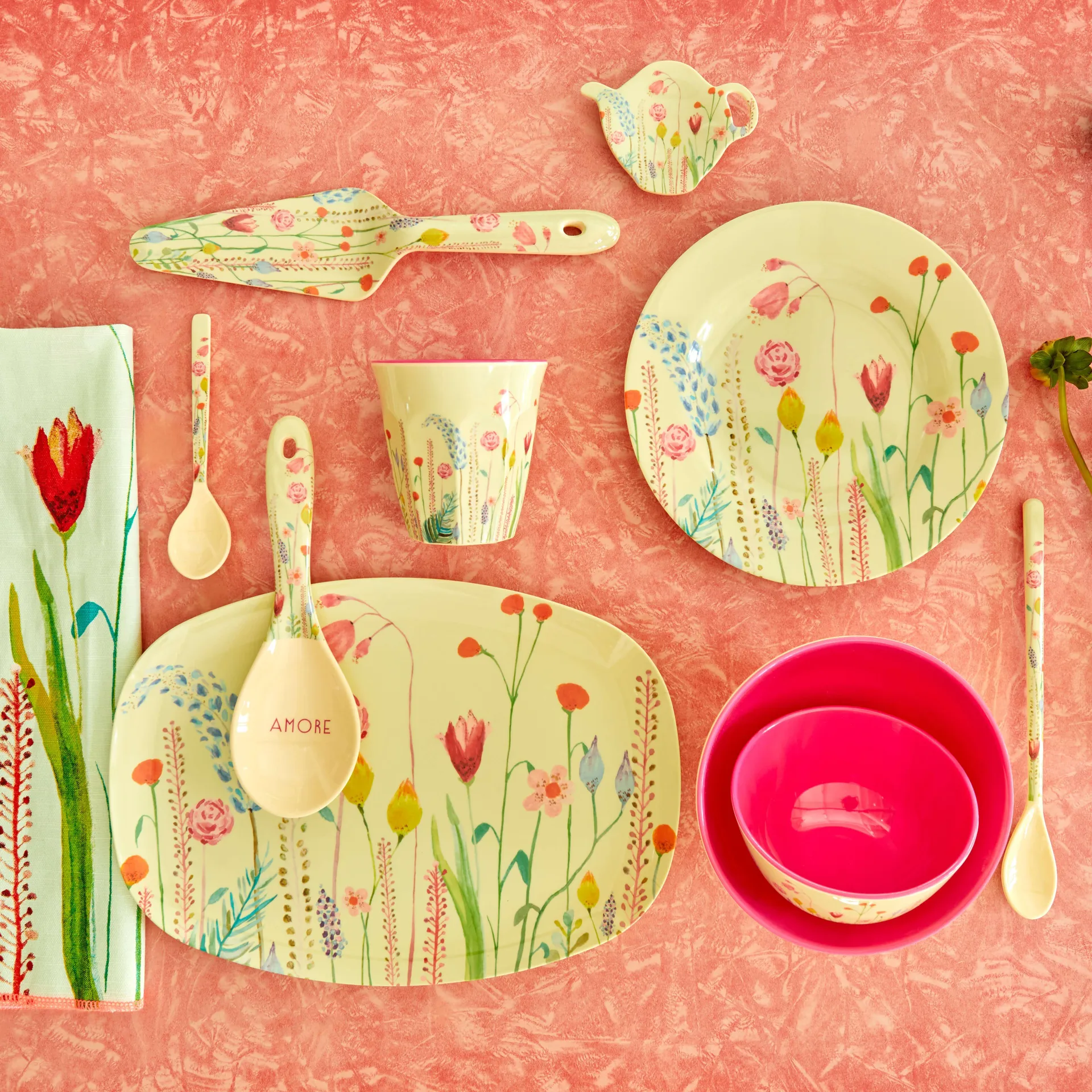 라이스 멜라민 컵 미듐, Summer flowers RICE | 라이스