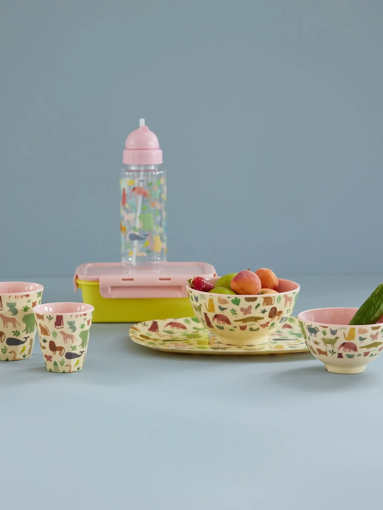 라이스 멜라민 보울 미듐, Sweet Jungle Print-Soft Pink RICE | 라이스
