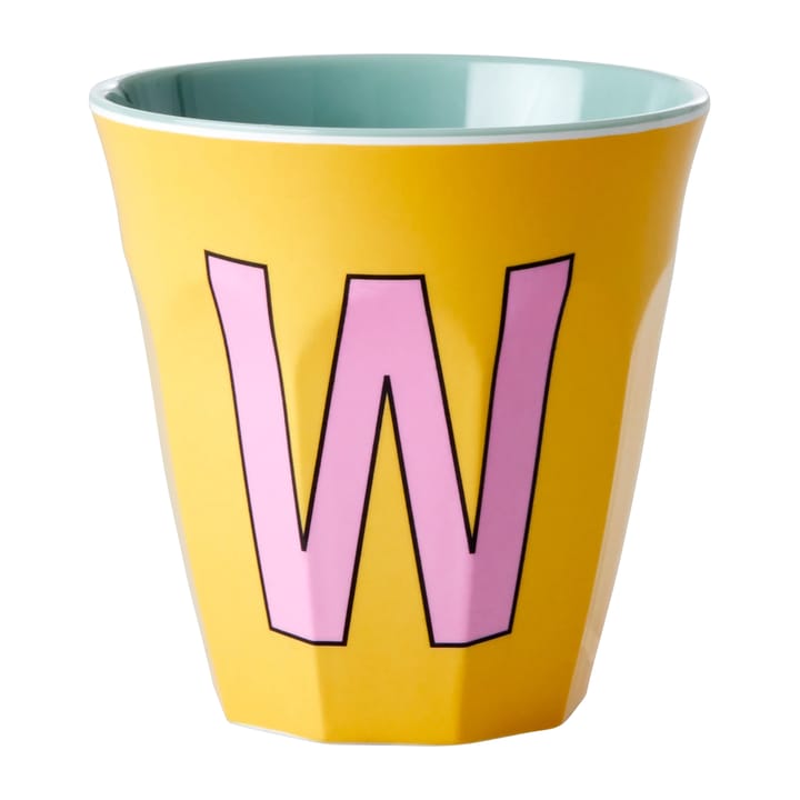 멜라민 컵 미듐 레터 -  W 30 cl - Yellow - RICE | 라이스