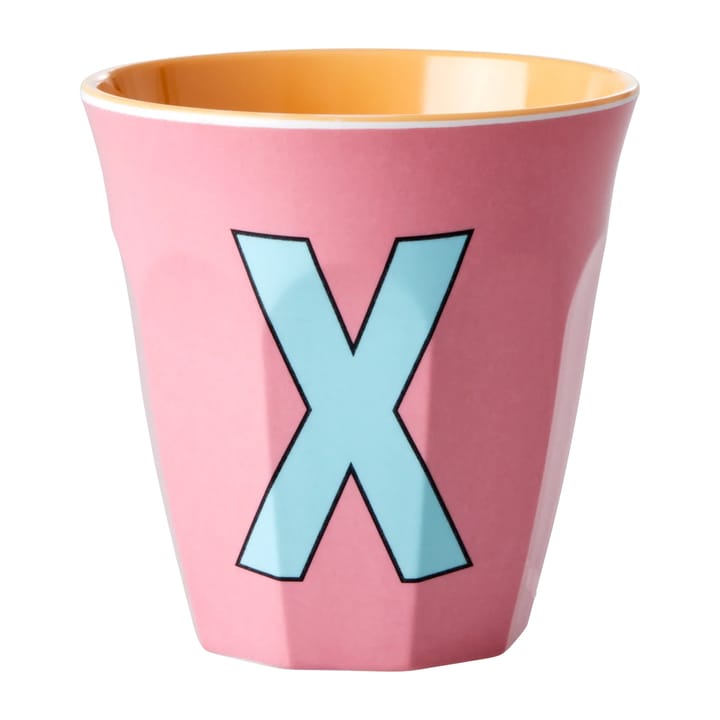 멜라민 컵 미듐 레터 -  X 30 cl - Dark powder - RICE | 라이스