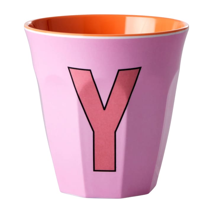 멜라민 컵 미듐 레터 -  Y 30 cl - Pink - RICE | 라이스