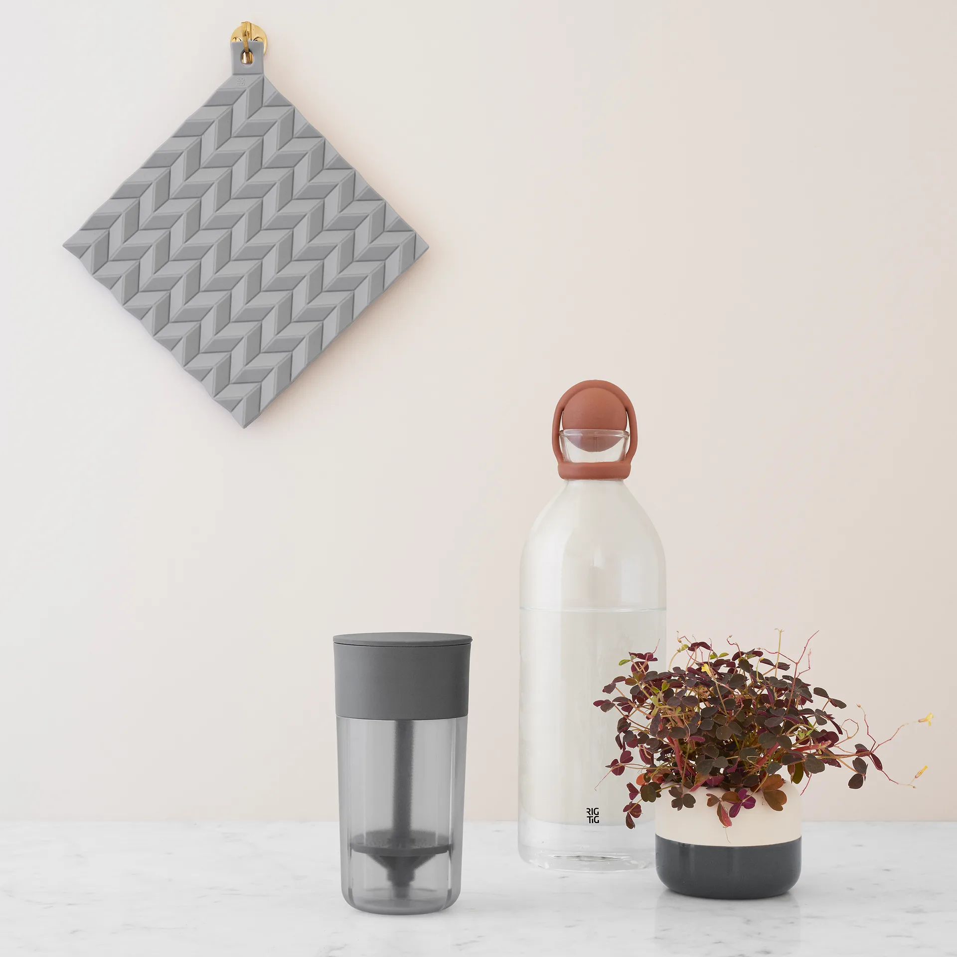 홀드-온 오븐용 장갑 2개 세트, Grey RIG-TIG | 릭틱