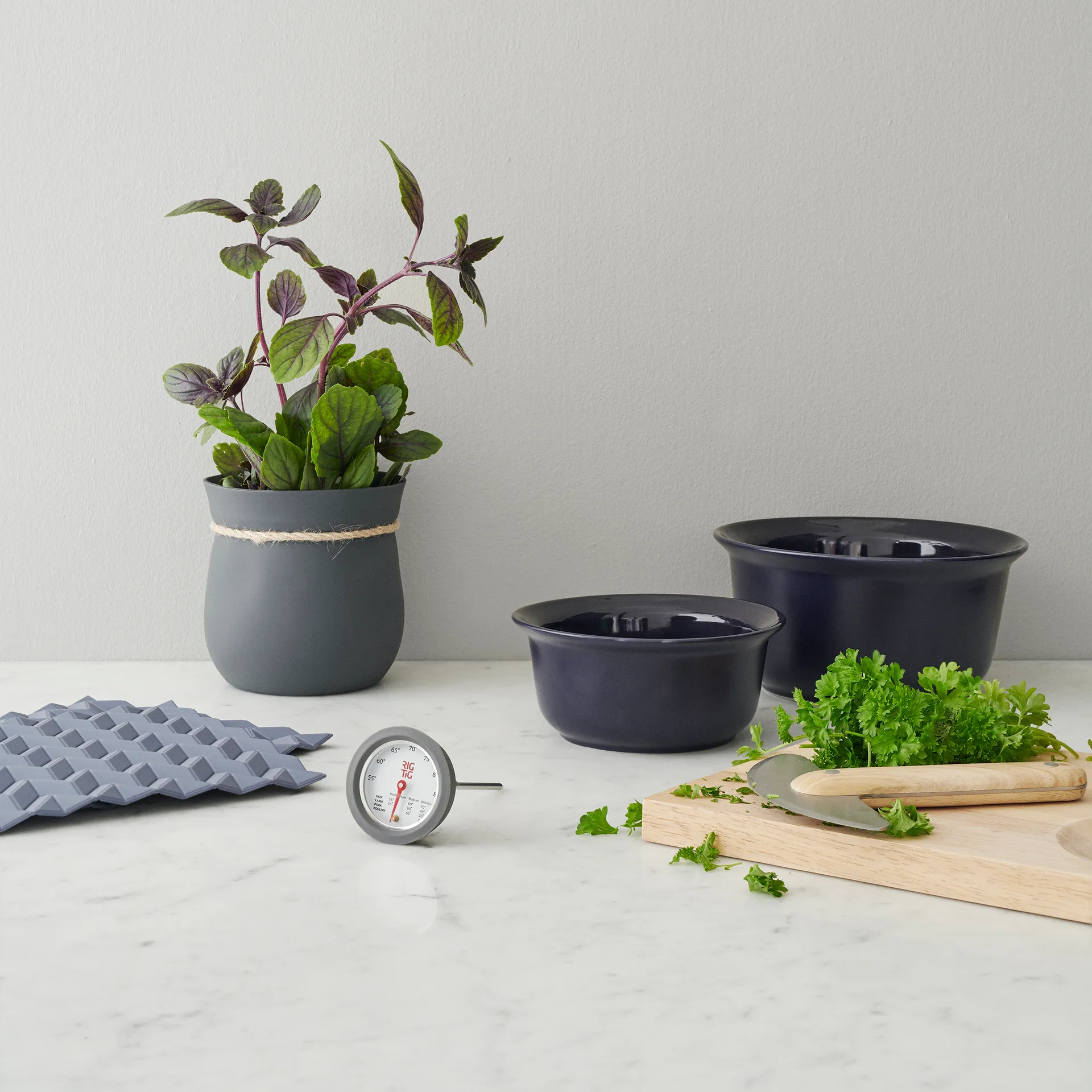 홀드-온 오븐용 장갑 2개 세트, Grey RIG-TIG | 릭틱