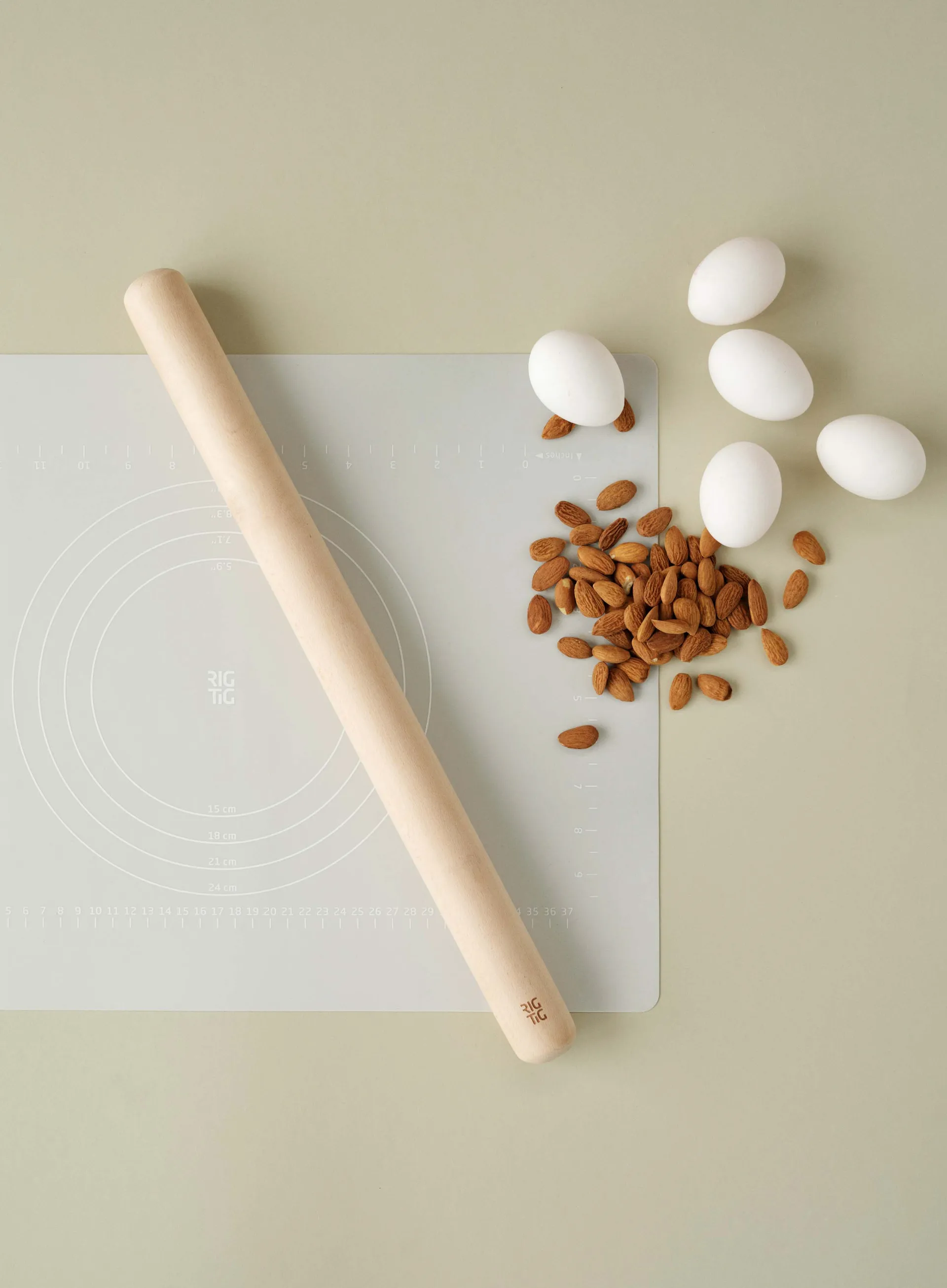 BAKE-IT 롤링핀 & 베이킹 시트, Light grey RIG-TIG | 릭틱