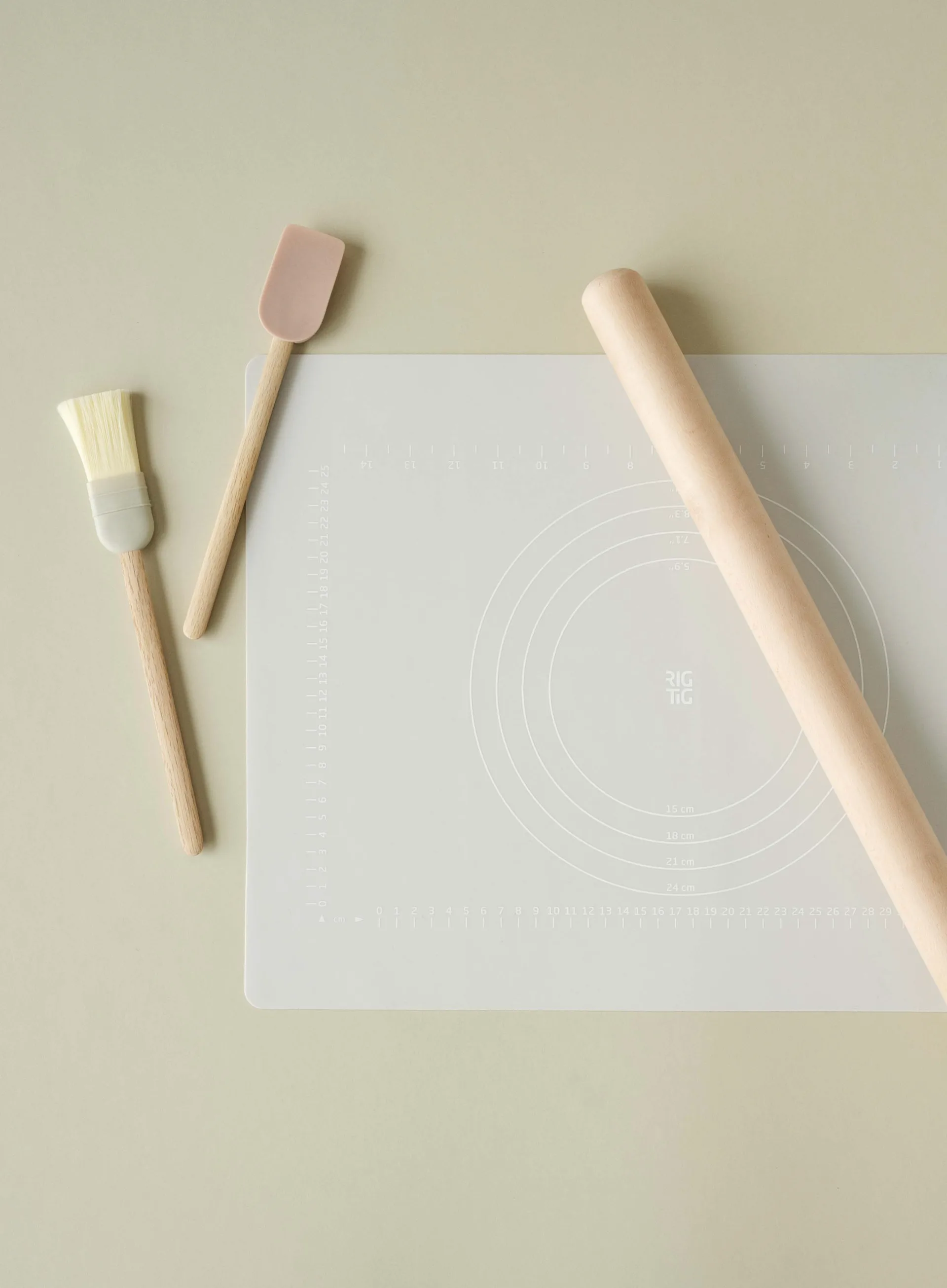 BAKE-IT 롤링핀 & 베이킹 시트, Light grey RIG-TIG | 릭틱