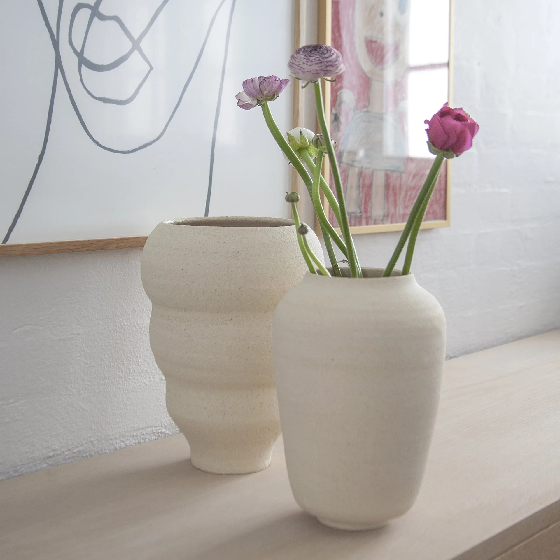 핸드 턴드 화병 no. 59 클래식, Vanilla Ro Collection | 로 콜렉션