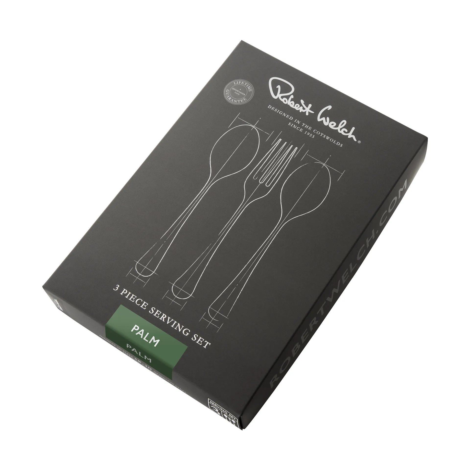 팜 브라이트 서빙 커트러리 3개 세트, Stainless steel Robert Welch | 로버트웰치