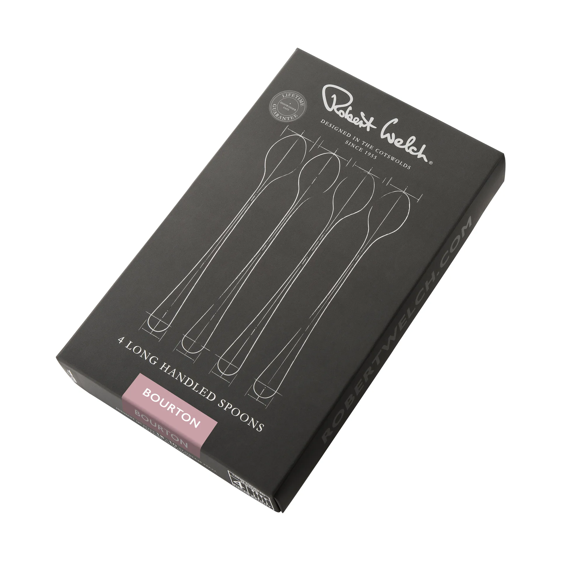 부르톤 브라이트 라떼 스푼 4개 세트, Stainless steel Robert Welch | 로버트웰치