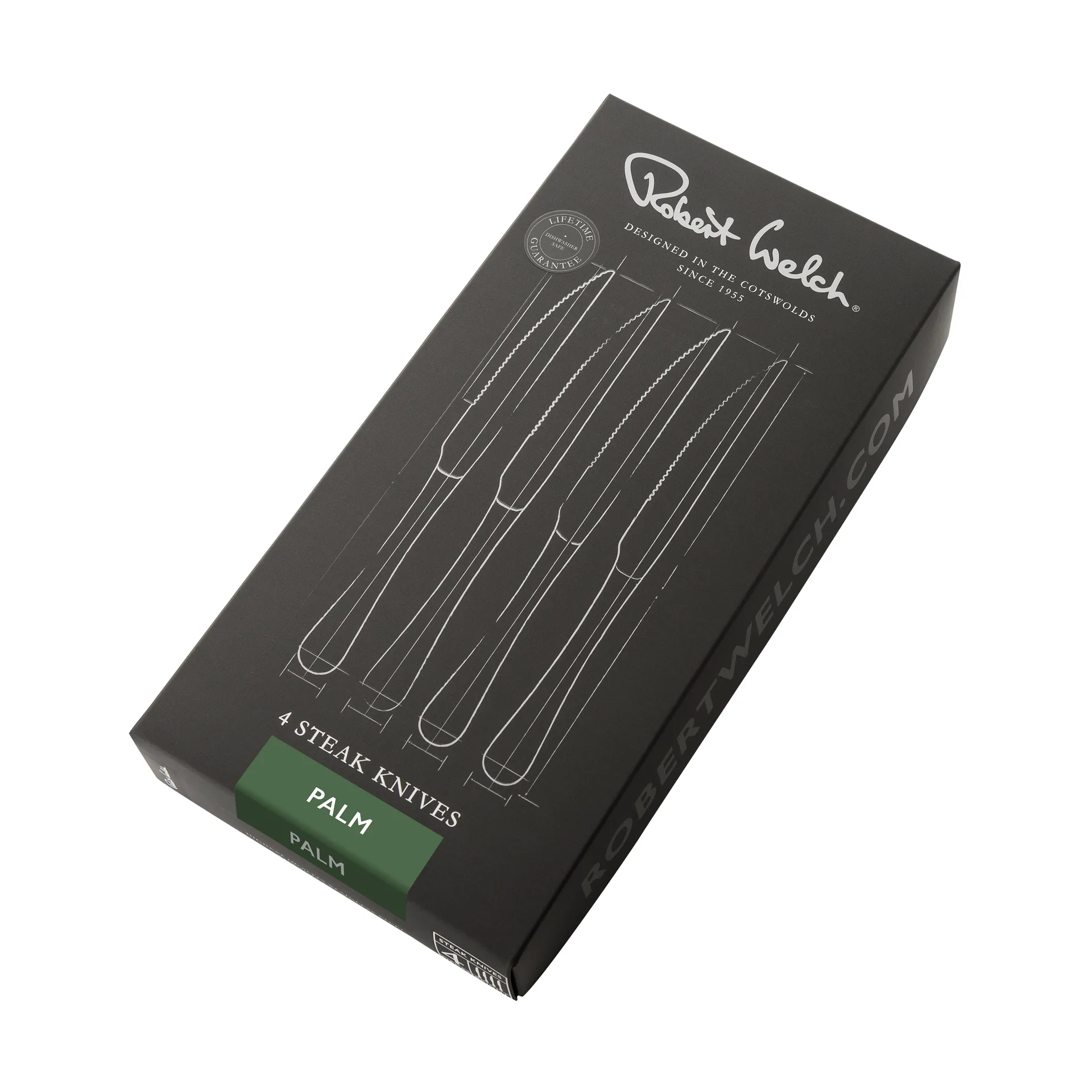 팜 브라이트 그릴 나이프 4개 세트, Stainless steel Robert Welch | 로버트웰치