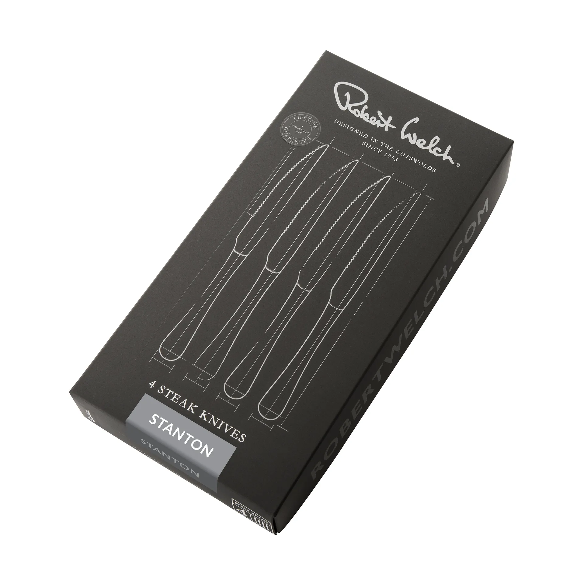 스탠튼 브라이트 그릴 나이프 4개 세트, Stainless steel Robert Welch | 로버트웰치