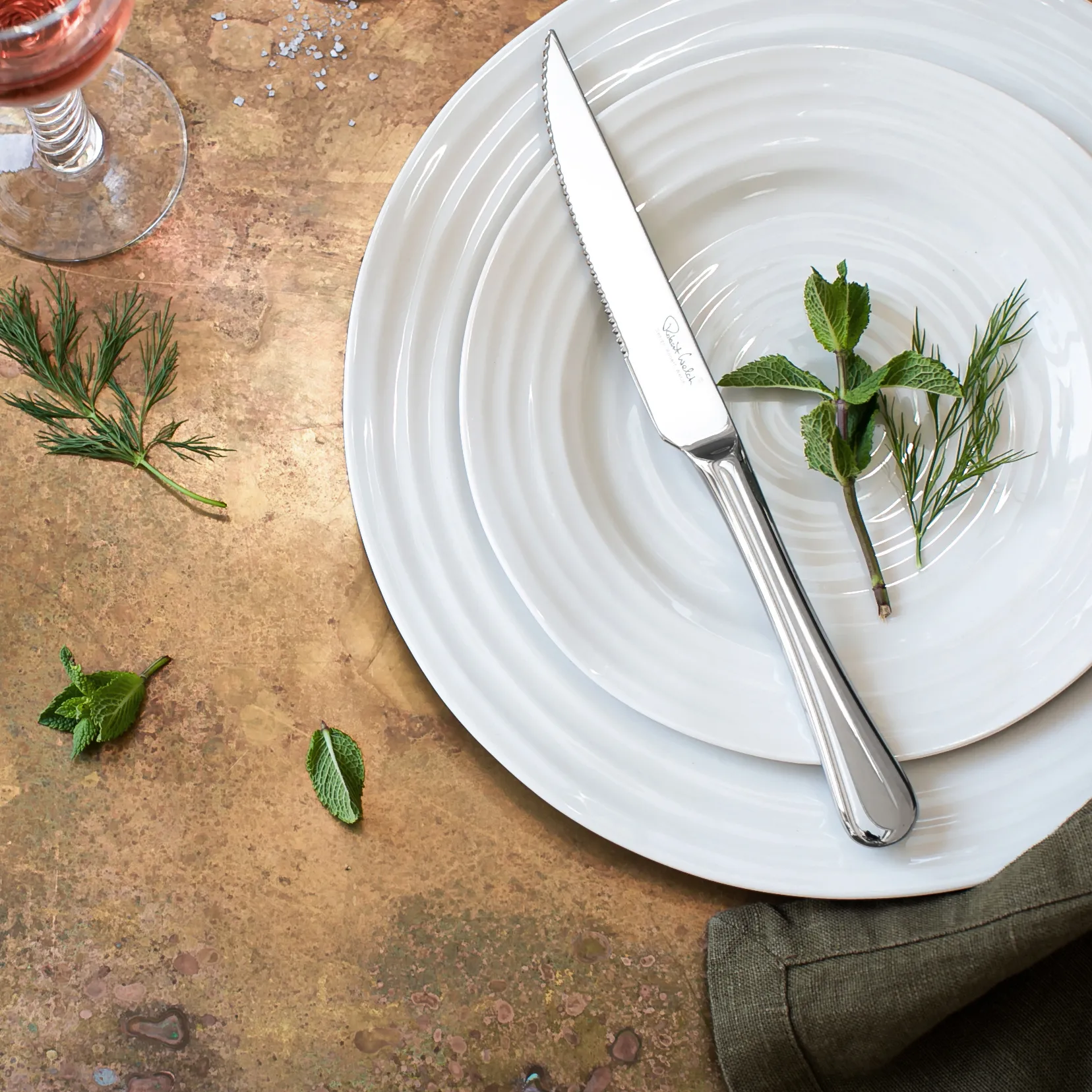 래드포드 스테이크 나이프 미러, Stainless steel Robert Welch | 로버트웰치