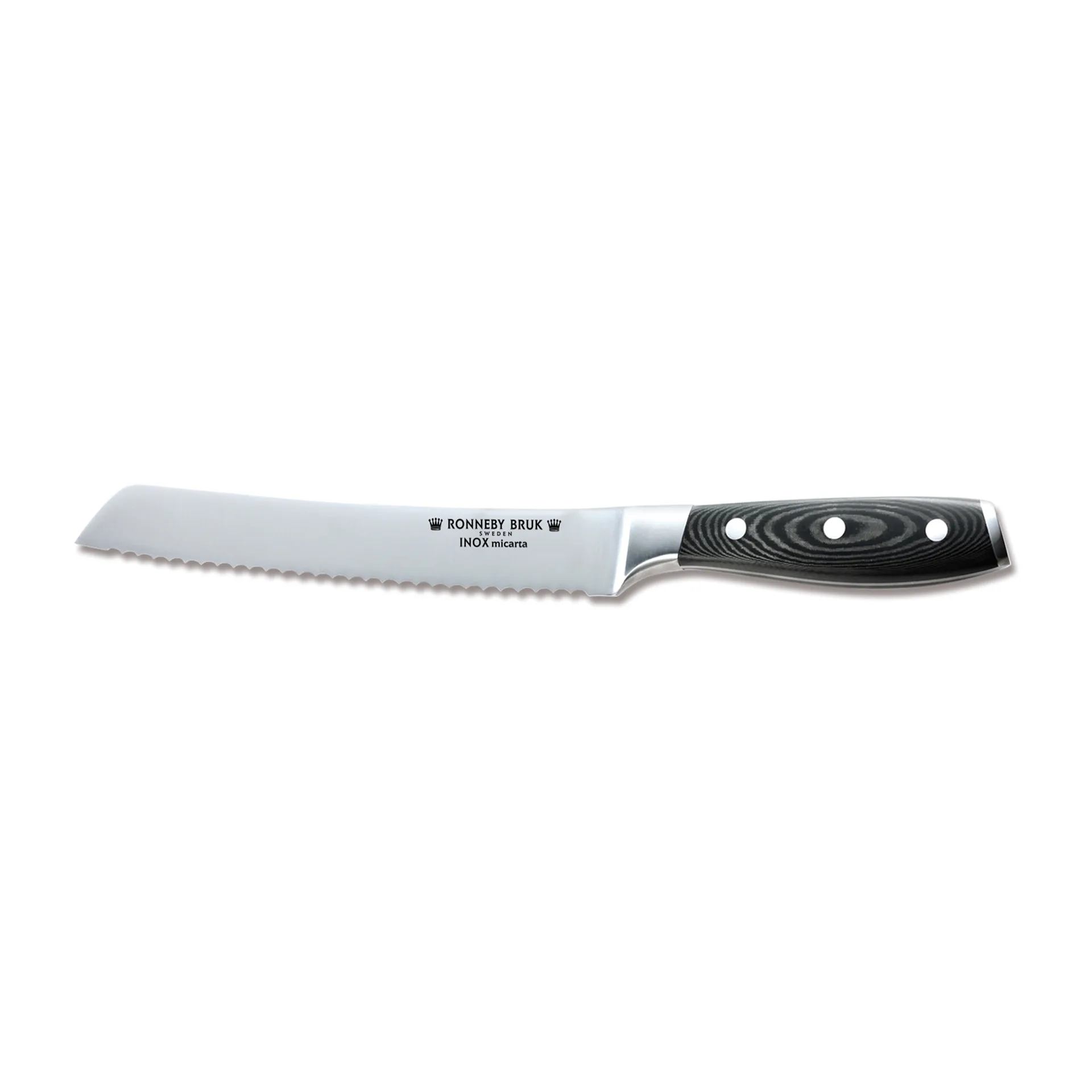 이녹스 브레드 나이프 20 cm, Stainless steel-Micarta Ronneby Bruk | 론네비 브룩