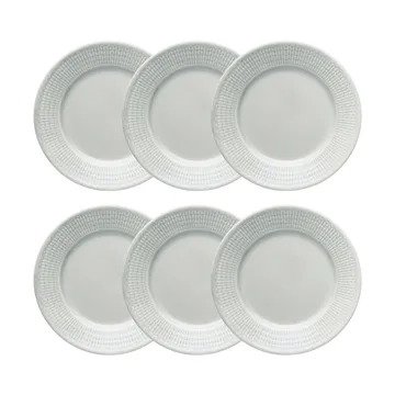 스웨디시 그레이스 사이드 접시 17 cm 6팩 Mist (grey) - Rörstrand
