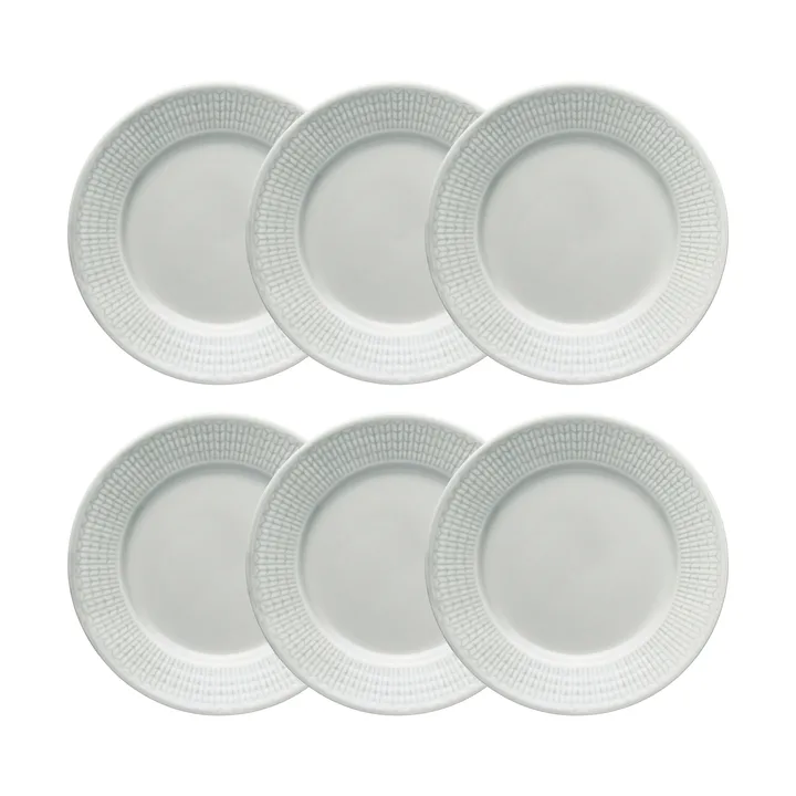 스웨디시 그레이스 사이드 접시 17 cm 6팩 Mist (grey) - Rörstrand