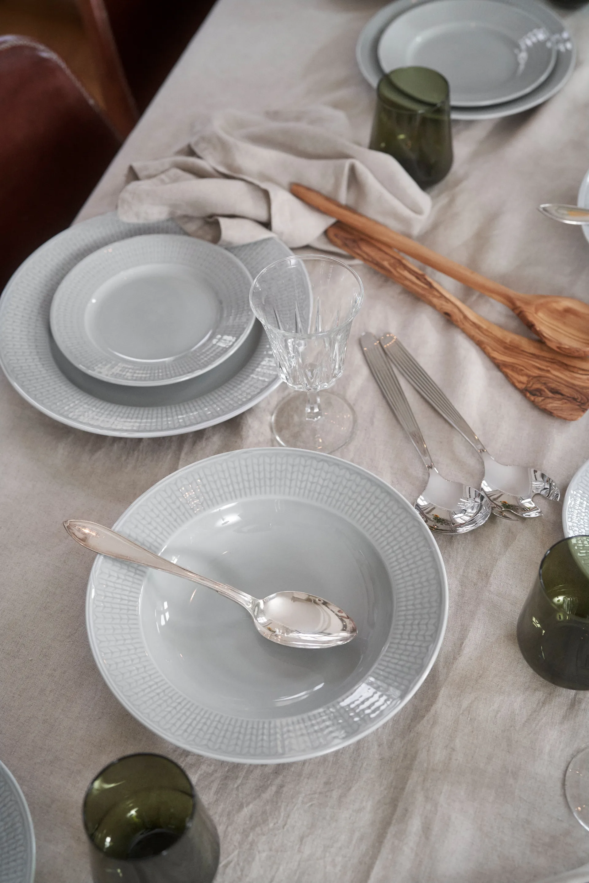 스웨디시 그레이스 사이드 접시 17 cm 6팩 Mist (grey),  Rörstrand