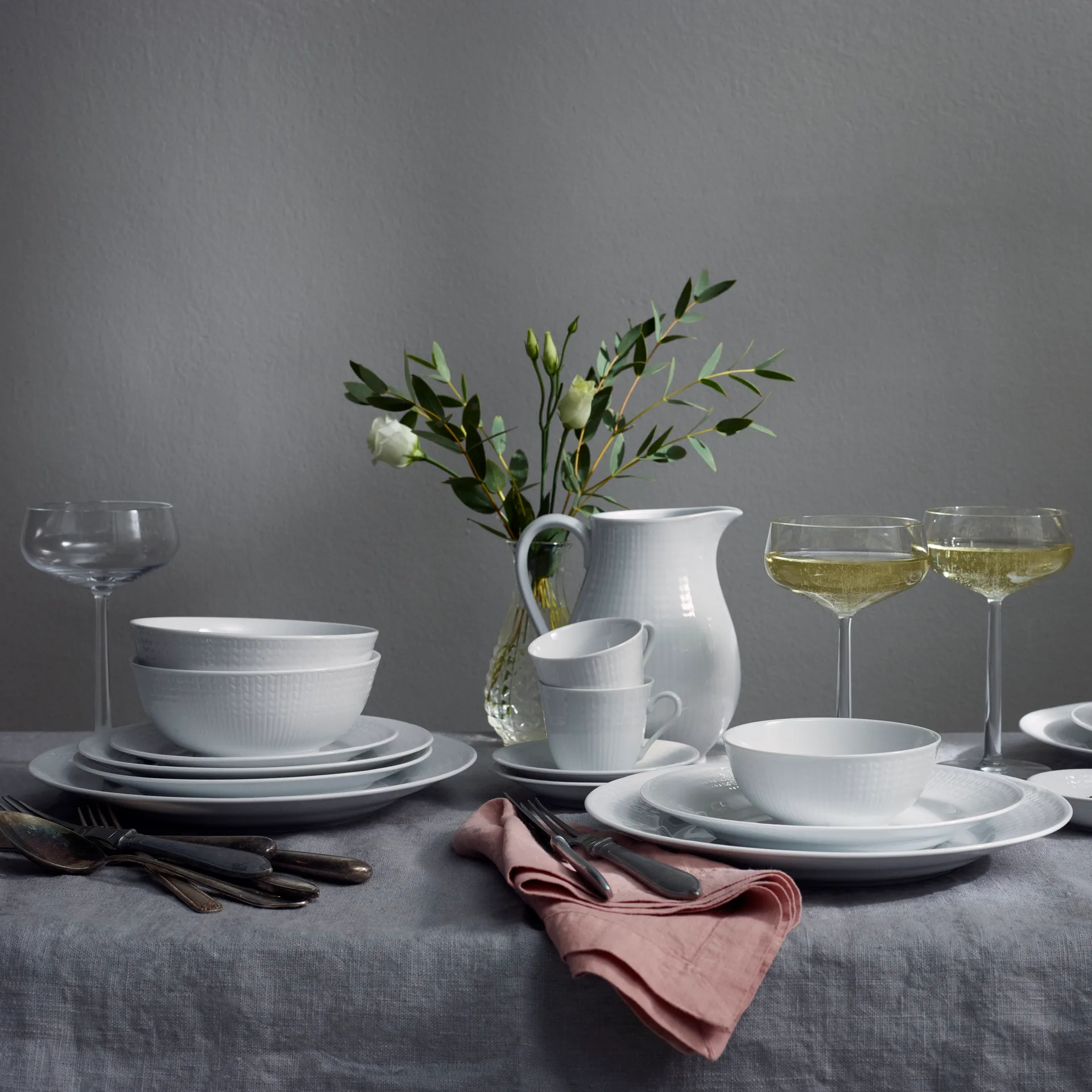 스웨디시 그레이스 사이드 접시 17 cm, 6팩 snow (white) Rörstrand | 로스트란드