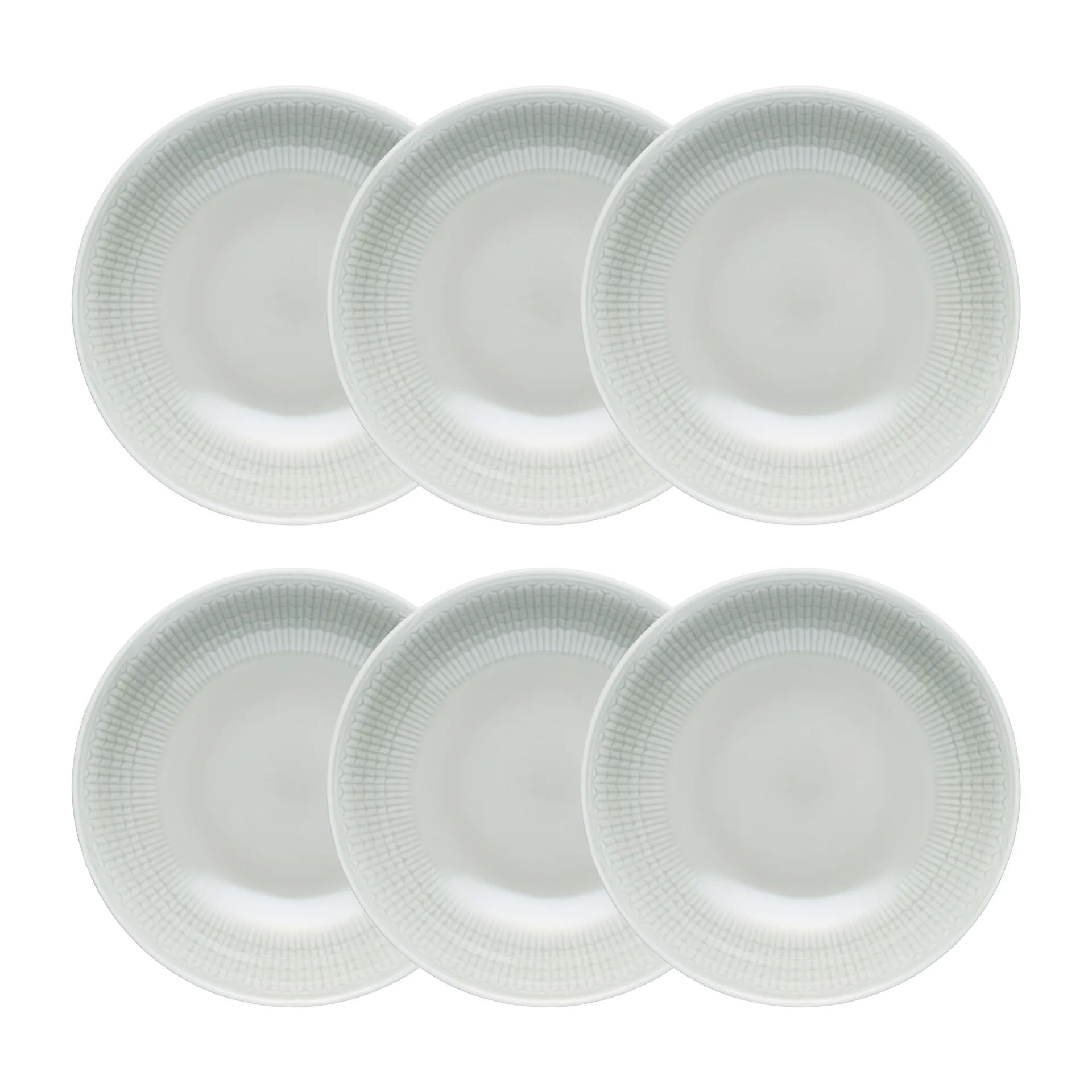 스웨디시 그레이스 딥플레이트 19 cm 6팩 Mist (grey),  Rörstrand