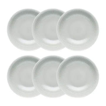 스웨디시 그레이스 딥플레이트 19 cm 6팩 Mist (grey) - Rörstrand