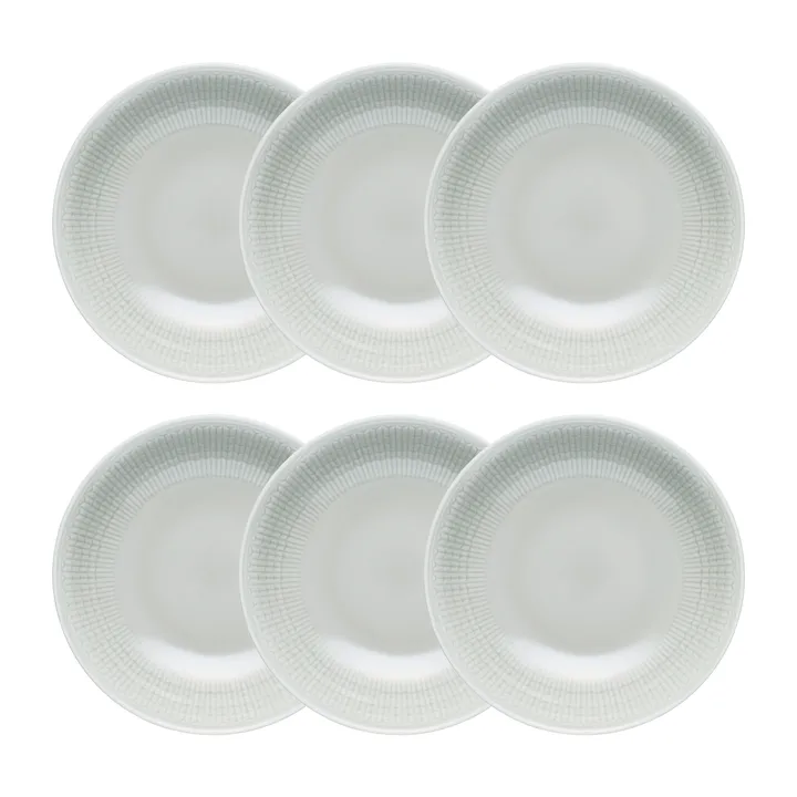 스웨디시 그레이스 딥플레이트 19 cm 6팩 Mist (grey) - Rörstrand